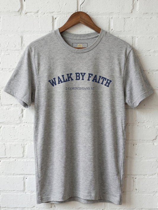 “Walk by faith” Christian T-Shirt | Women's Performance