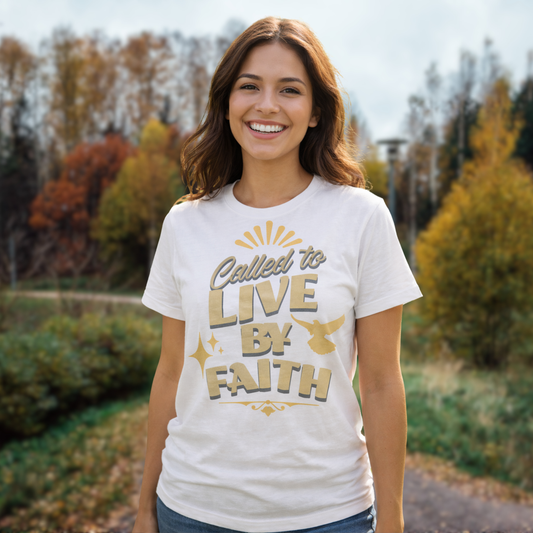 "Called to Live by Faith"  | Women’s Relaxed Tee | Premium Christian Apparel | Bella + Canvas 6400